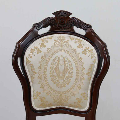 ダイニングチェア イタリア ベージュ 木製 猫脚 TX-BEIGE