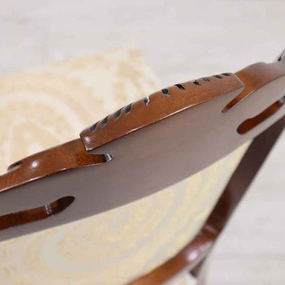 ダイニングチェア イタリア ベージュ 木製 猫脚 TX-BEIGE