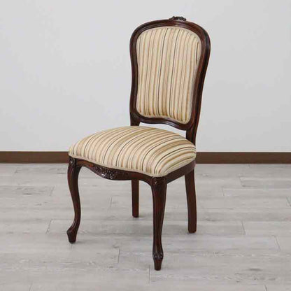 イタリア ダイニングチェア 猫脚 ミックスストライプ