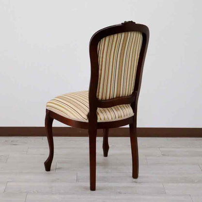 イタリア ダイニングチェア 猫脚 ミックスストライプ