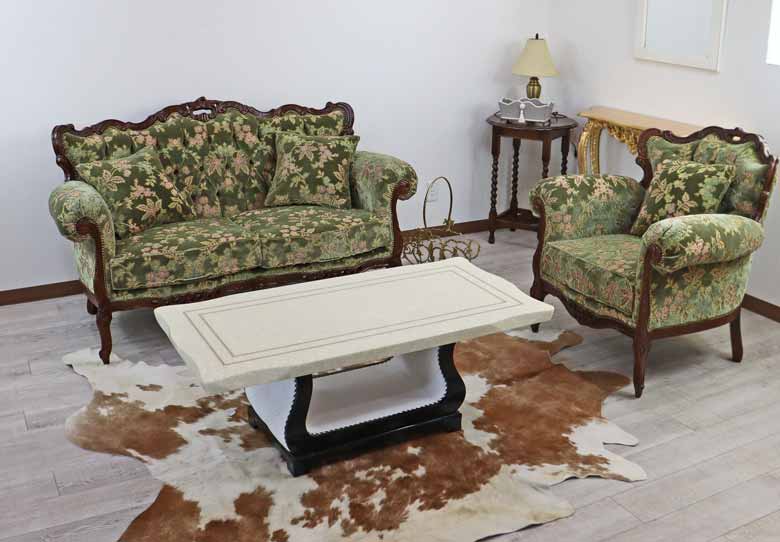 センターテーブル 120cm ブラック 大理石 リビングテーブル クリスタルホワイト