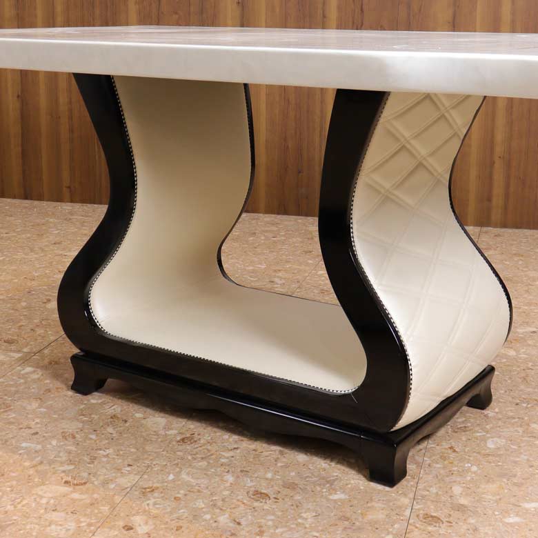 大理石 ダイニングテーブルセット 5点セット 150cm 長方形 4人用