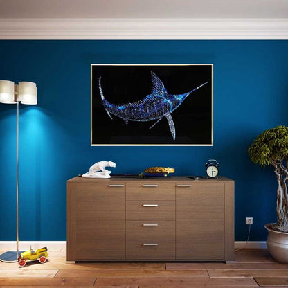 アートフレーム メカジキ 120㎝ クリスタルピクチャー ウォールデコ ソードフィッシュ