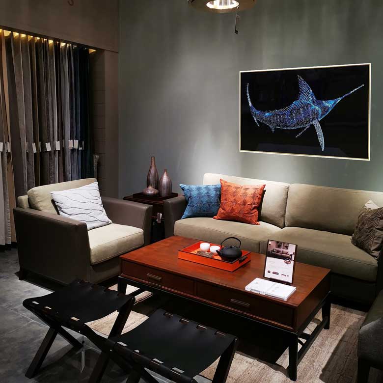 アートフレーム メカジキ 120㎝ クリスタルピクチャー ウォールデコ ソードフィッシュ