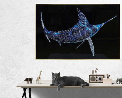 アートフレーム メカジキ 120㎝ クリスタルピクチャー ウォールデコ ソードフィッシュ