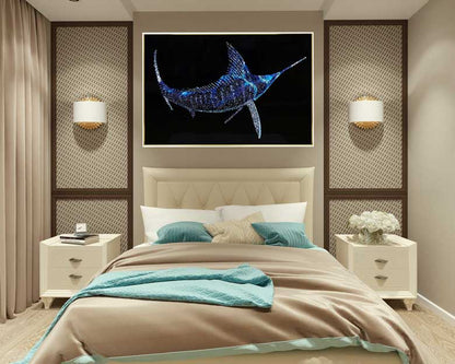 アートフレーム メカジキ 120㎝ クリスタルピクチャー ウォールデコ ソードフィッシュ