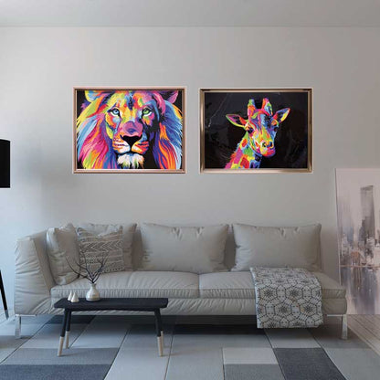 アートフレーム キリン 86cm クリスタルピクチャー ウォールデコ