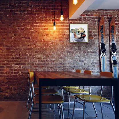 アートフレーム フレンチブルドッグ 41㎝ クリスタルピクチャー ウォールデコ 猫 キャスパー