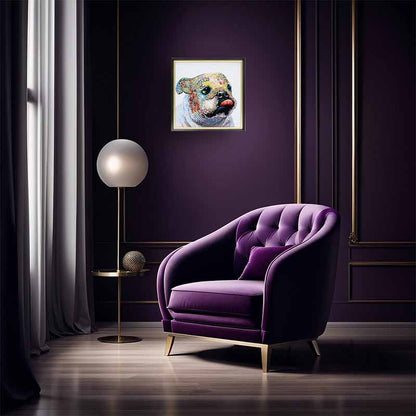 アートフレーム フレンチブルドッグ 41㎝ クリスタルピクチャー ウォールデコ 猫 キャスパー