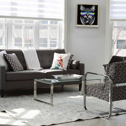 アートフレーム ガット 41㎝ クリスタルピクチャー ウォールデコ 猫