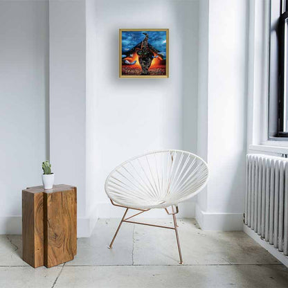 アートフレーム シャット 41㎝ クリスタルピクチャー ウォールデコ 猫