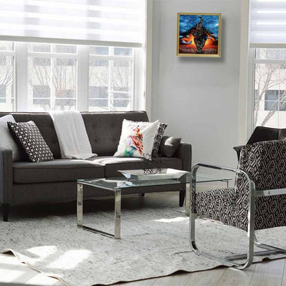 アートフレーム シャット 41㎝ クリスタルピクチャー ウォールデコ 猫