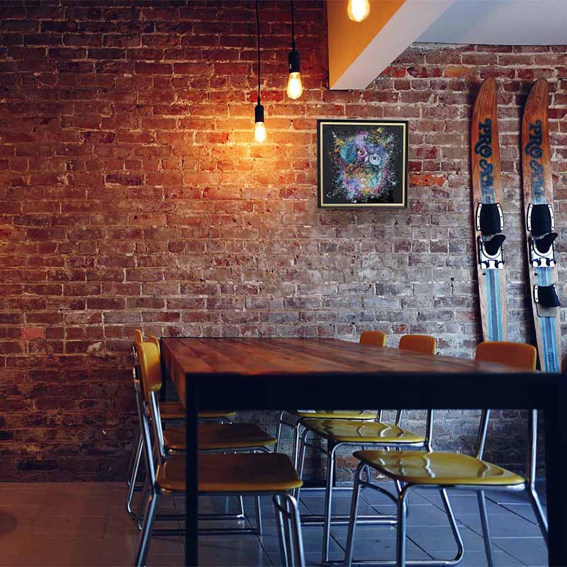 アートフレーム オイレ 41㎝ クリスタルピクチャー ウォールデコ フクロウ