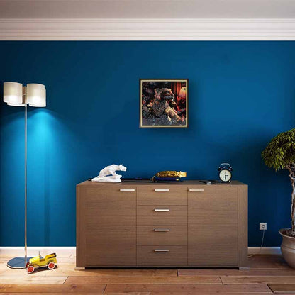 アートフレーム トラピリカ 41㎝ クリスタルピクチャー ウォールデコ 虎/エトピリカ