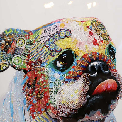 アートフレーム フレンチブルドッグ 41㎝ クリスタルピクチャー ウォールデコ 猫 キャスパー