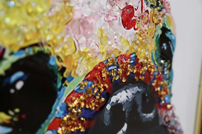 アートフレーム フレンチブルドッグ 41㎝ クリスタルピクチャー ウォールデコ 猫 キャスパー