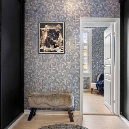 アートフレーム ネコ/ビリオネア 43cm クリスタルピクチャー ウォールデコ