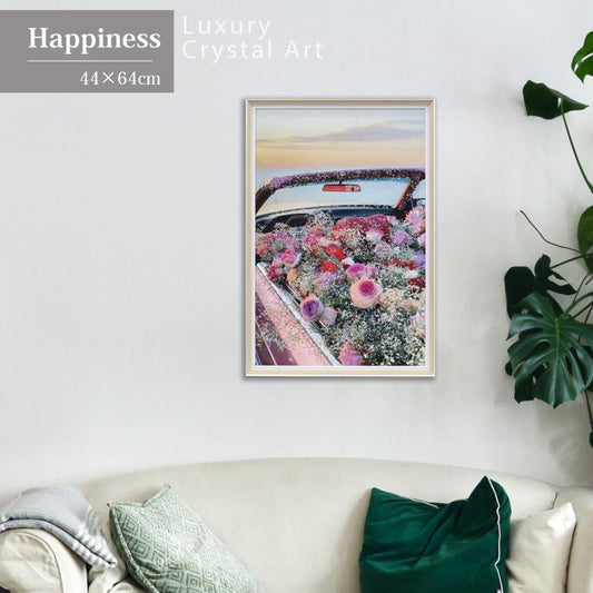 アートフレーム ハピネス 44cm クリスタルピクチャー ウォールデコ