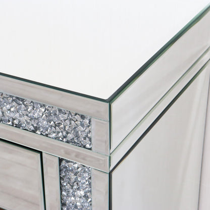 ミラー家具 ドレッサー 3面鏡 スツール 3点セット コスメ