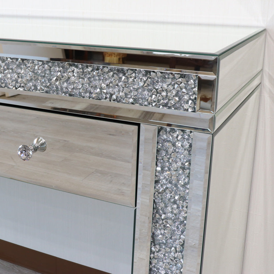 ミラー家具 ドレッサー 3面鏡 スツール 3点セット コスメ