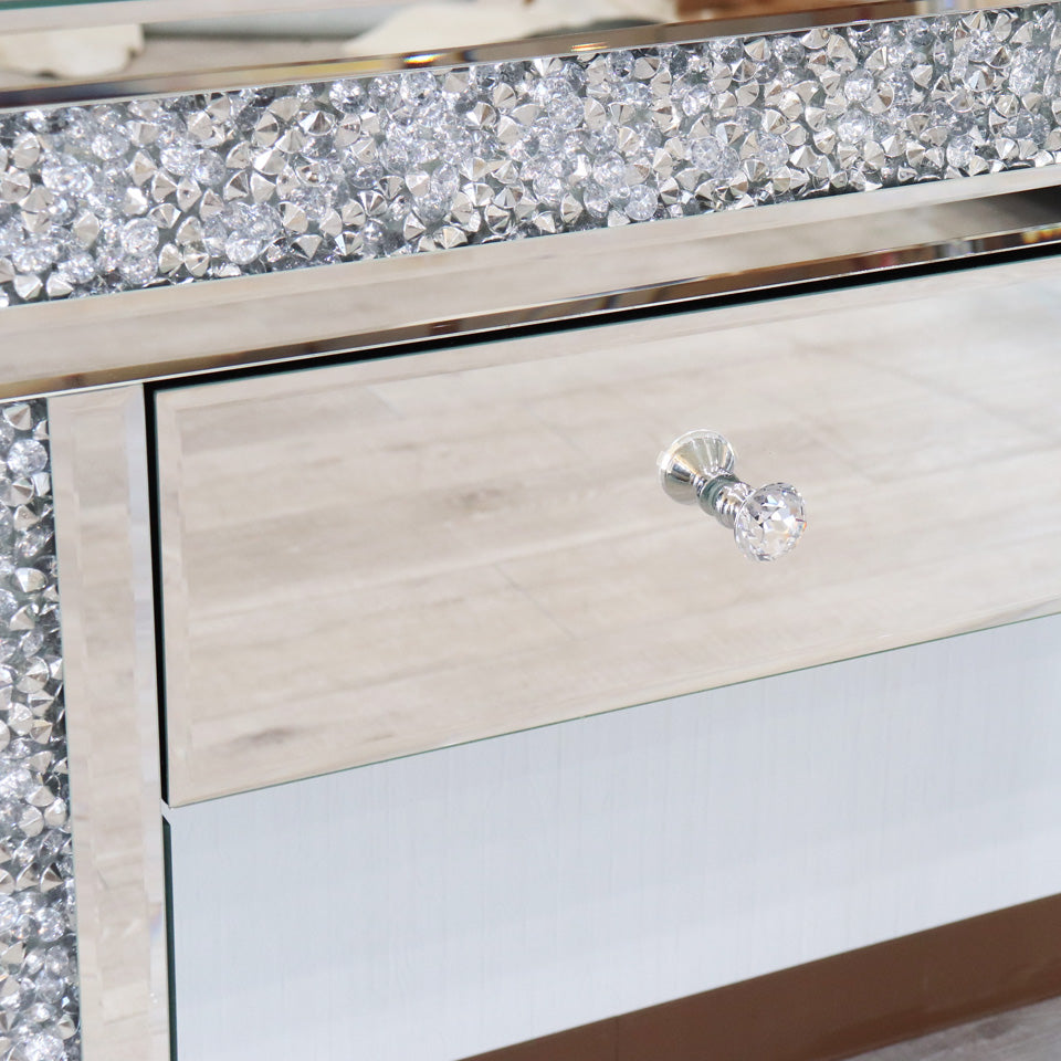 ミラー家具 ドレッサー 3面鏡 スツール 3点セット コスメ