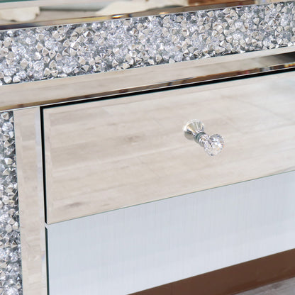 ミラー家具 ドレッサー 3面鏡 スツール 3点セット コスメ