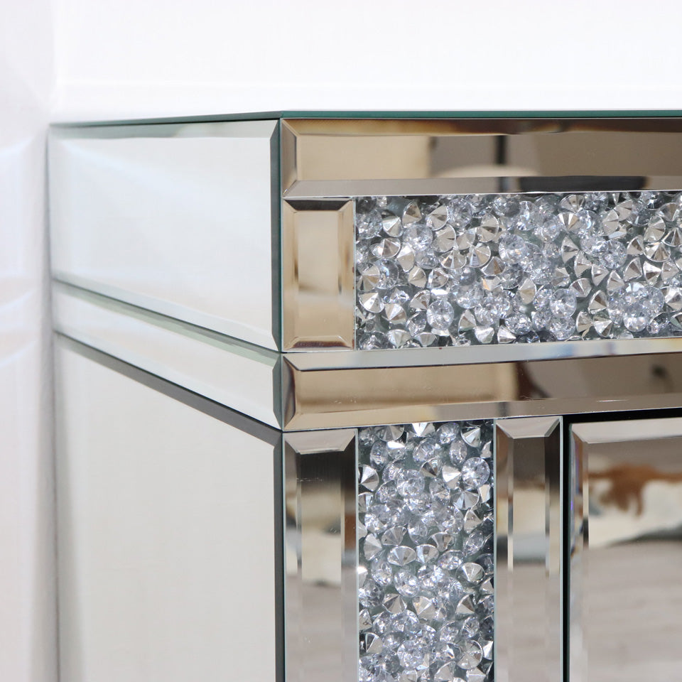 ミラー家具 ドレッサー 3面鏡 スツール 3点セット コスメ