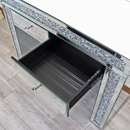 ミラー家具 ドレッサー 3面鏡 スツール 3点セット コスメ