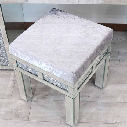 ミラー家具 ドレッサー 3面鏡 スツール 3点セット コスメ