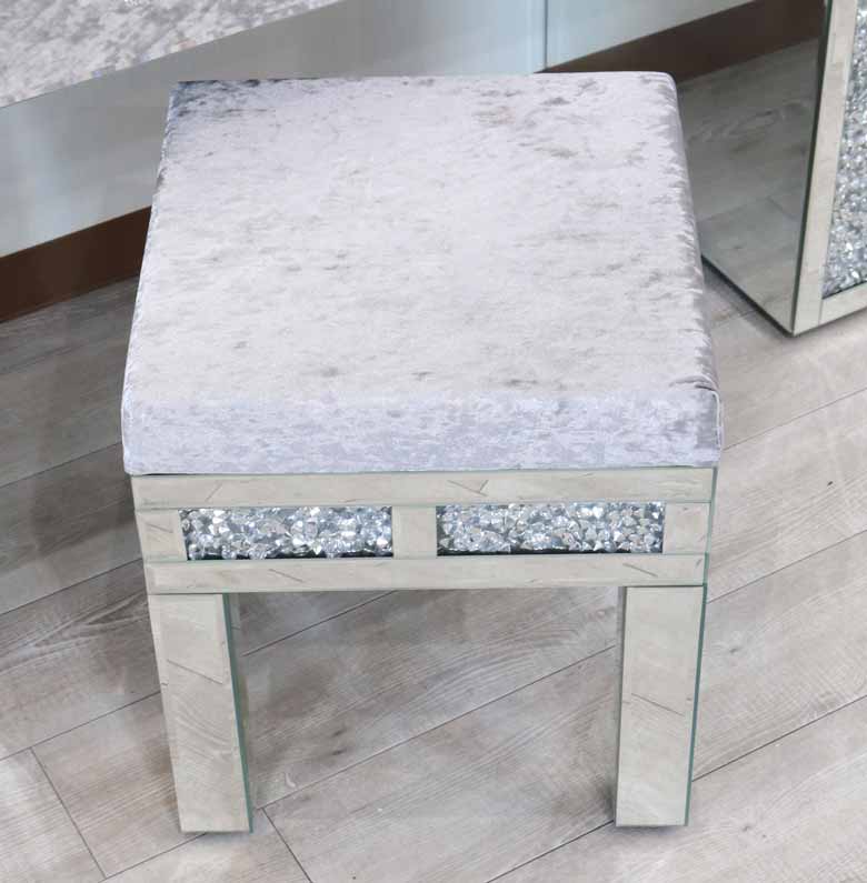 ミラー家具 ドレッサー 3面鏡 スツール 3点セット コスメ