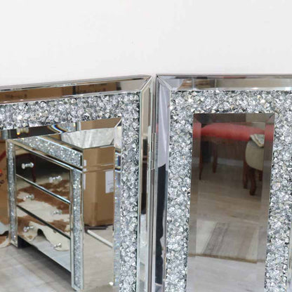 ミラー家具 ドレッサー 3面鏡 スツール 3点セット コスメ