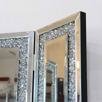 ミラー家具 ドレッサー 3面鏡 スツール 3点セット コスメ