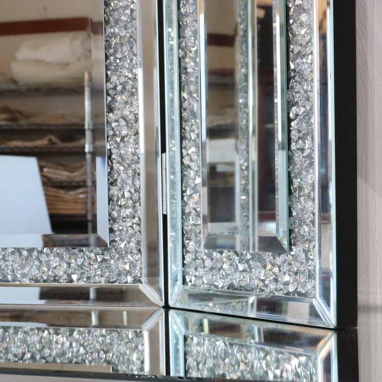 ミラー家具 ドレッサー 3面鏡 スツール 3点セット コスメ