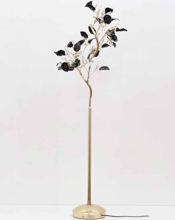 フロアスタンド ローズブラック 9灯 フロアランプ