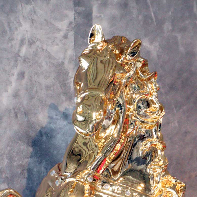 馬のオブジェ 置物 ゴールド 風水 金運 縁起物 – 輸入家具のインテリア北欧