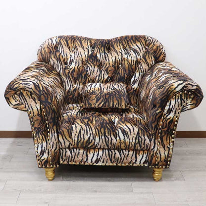 1Pソファ ハイバック ベロア タイガー 1人がけ VIP