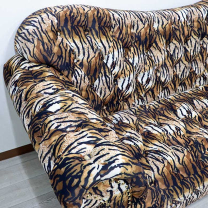 ソファーセット ハイバック ベロア タイガー/ゼブラ 応接 ソファ VIP