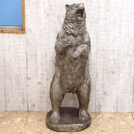 ツキノワグマ シルバー ラグジュアリーオブジェ 熊