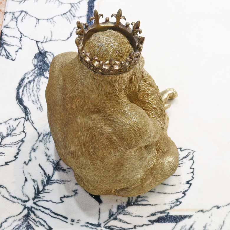 ゴリラ ゴールド ラグジュアリーオブジェ クラウン – 輸入家具の