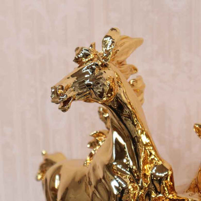 馬の置物 オブジェ ツインホース 風水 縁起物 オーナメント