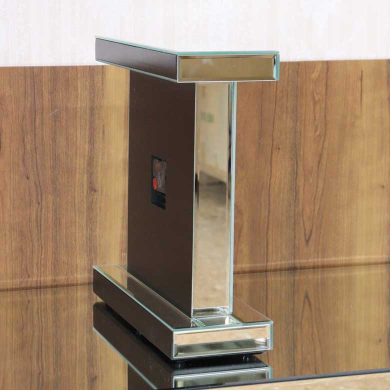 ミラー家具 置き時計 シルバー テーブルクロック D 【公式通販】