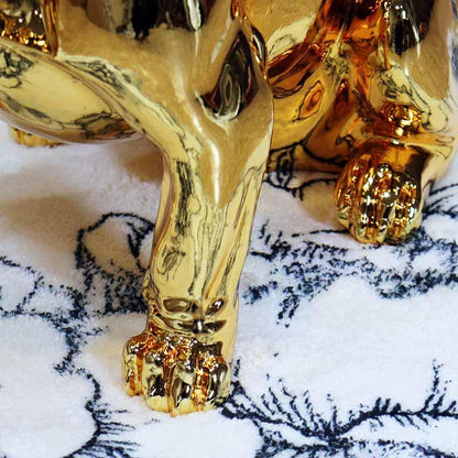 フレンチブルドッグ ゴールド オブジェ 置物 ブヒ 犬 風水 金運 縁起物