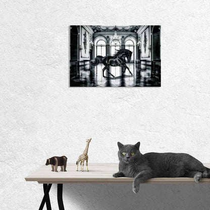 アートフレーム パレスホース クリスタルピクチャー ウォールデコ ラインストーン