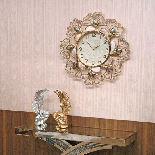 シェル時計 掛時計 貝殻 ウォールクロック グラムスタイル