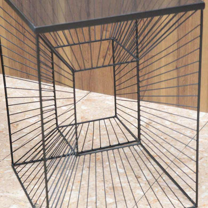 モダン リビングテーブル ガラス サイドテーブル MCM デネブ アイアン