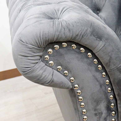 1Pソファ ハイバック ベロア グレーレッド 1人がけ ベルベット