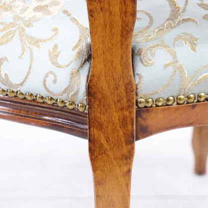 イタリア 一人がけ ソファ 木製 グリーン アームチェア