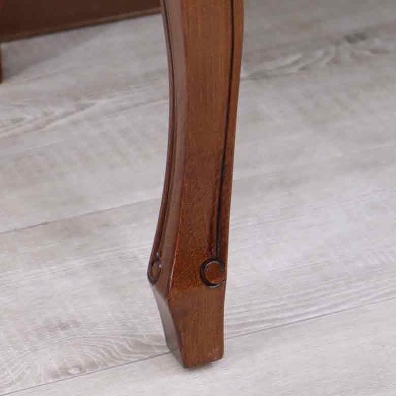 イタリア テレフォンベンチ ソファ 木製 ピンク・金華山 完成品