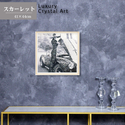 アートフレーム スカーレット 44㎝ クリスタルピクチャー ウォールデコ 淑女