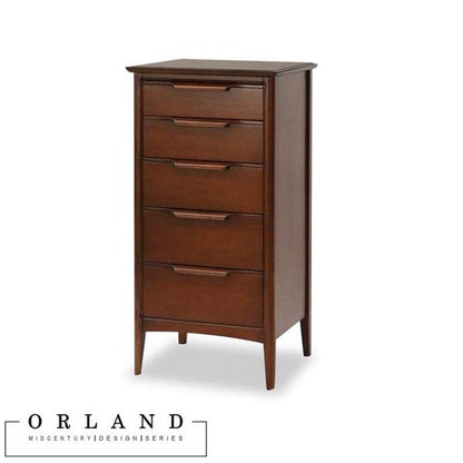 チェスト 5段 W45 木製 マホガニー アンティーク 完成品 ORLAND オーランド 45-5 146294